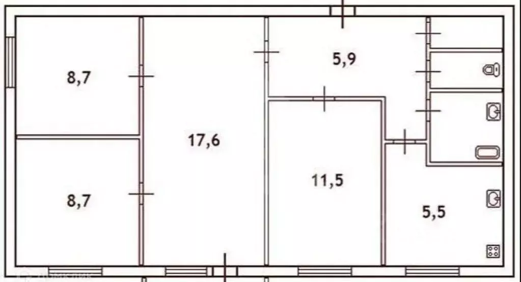 4-к кв. Тверская область, Тверь ул. Склизкова, 109 (60.0 м) - Фото 0