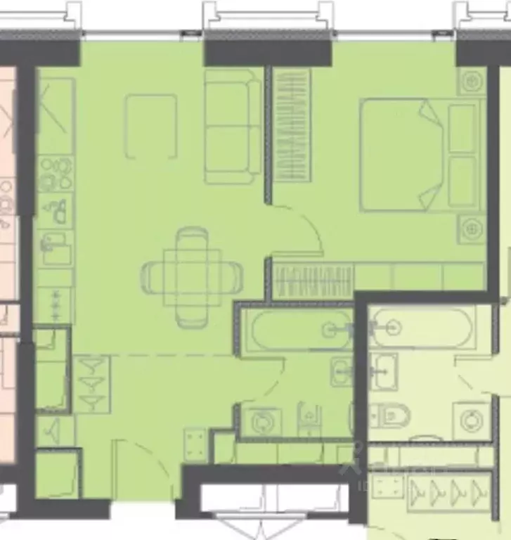 2-к кв. Москва Волоколамское ш., 95/2к7 (39.5 м) - Фото 1