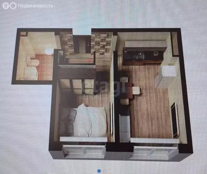 1-комнатная квартира: Южно-Сахалинск, Больничная улица, 43 (37.7 м) - Фото 1