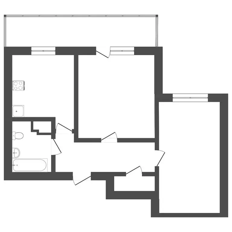 2-комнатная квартира: Пермь, улица Докучаева, 44 (43.1 м) - Фото 0