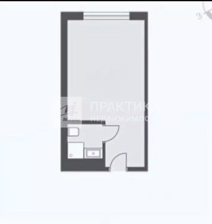 Студия Москва Ленинский просп., 158 (18.0 м) - Фото 2