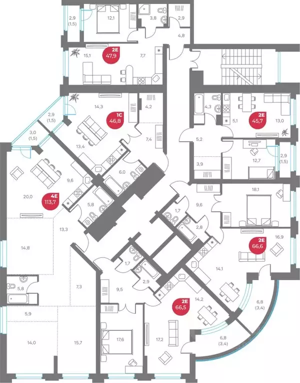 Студия Пермский край, Пермь Советская ул., 16 (46.8 м) - Фото 2