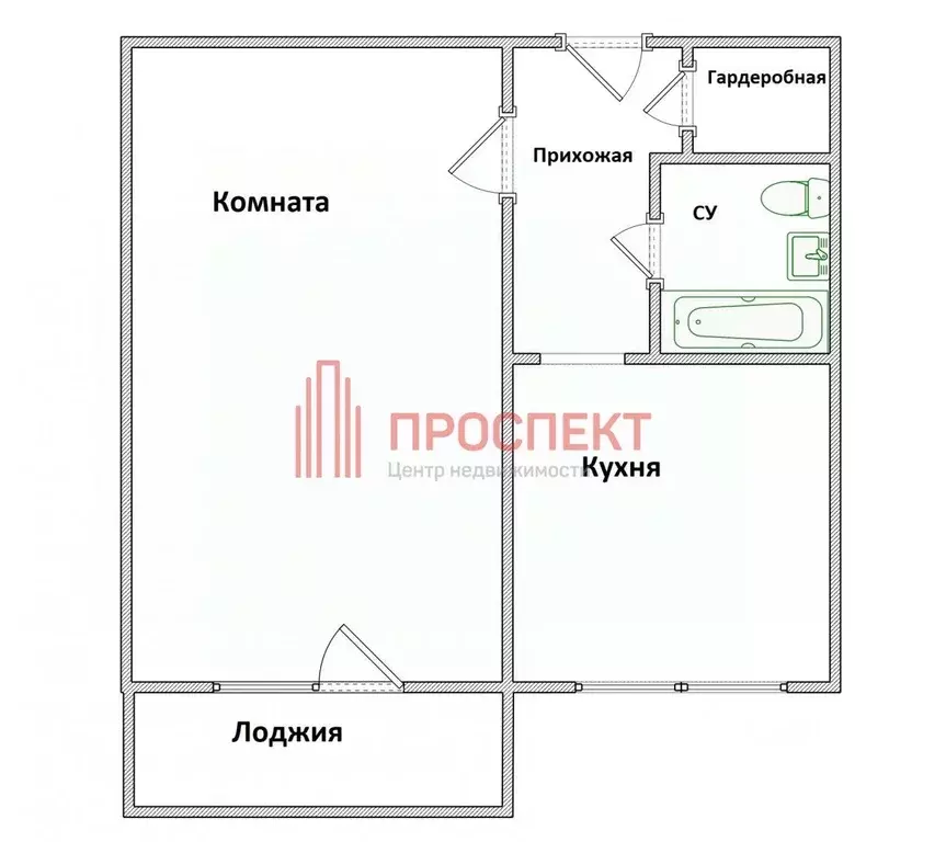 1-к кв. Пензенская область, Пенза просп. Строителей, 60 (36.0 м) - Фото 1