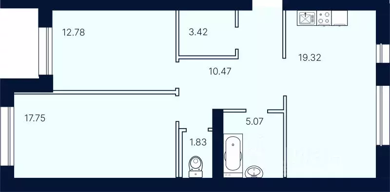 2-к кв. Саратовская область, Саратов Солнечный-2 жилрайон, Сияй-город ... - Фото 0