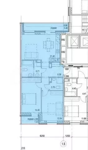 Продаётся 2-к квартира, 77.8 м - Фото 0