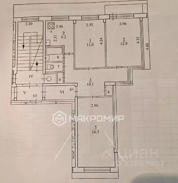 3-к кв. Архангельская область, Архангельск Первых Пятилеток мкр, ул. ... - Фото 1