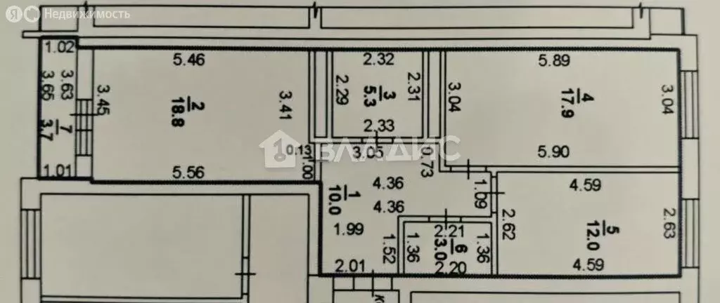 3-комнатная квартира: Уфа, улица Кирова, 130 (67 м) - Фото 1