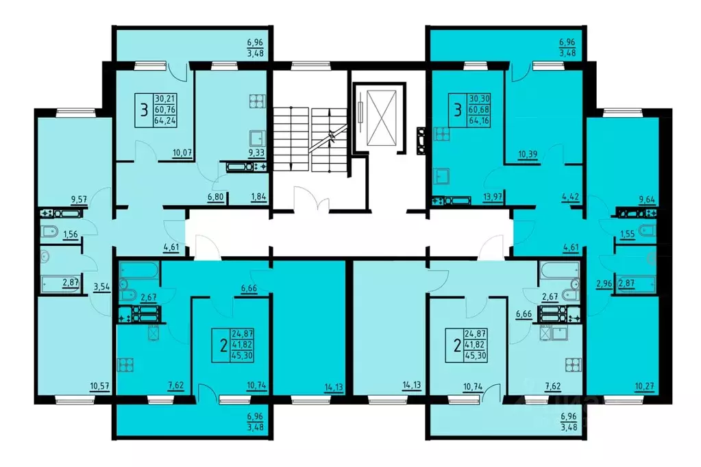3-к кв. Пермский край, Пермь ул. Танцорова, 96 (64.24 м) - Фото 2