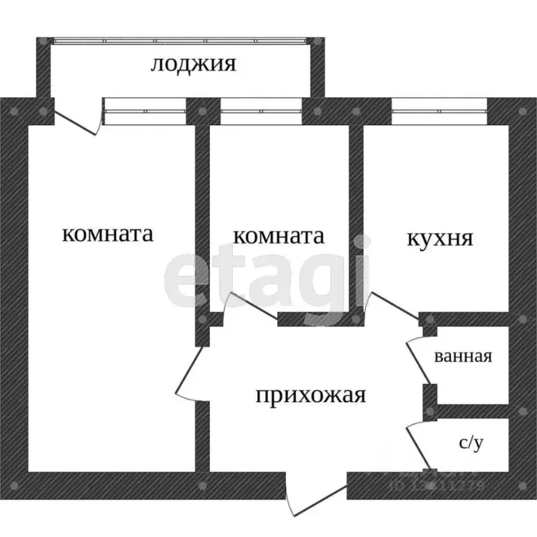 2-к кв. Белгородская область, Белгород 10-й мкр, ул. 60 лет Октября, 9 ... - Фото 2