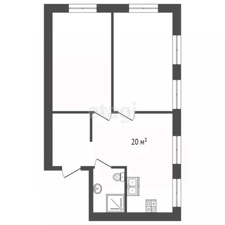 2-к кв. Санкт-Петербург Октябрьская наб., 108к1БД (50.0 м) - Фото 1