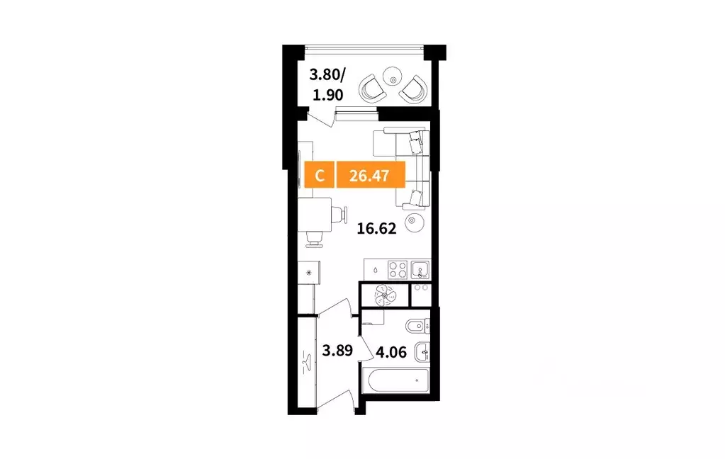 Студия Московская область, Химки Планерный квартал жилой комплекс ... - Фото 1