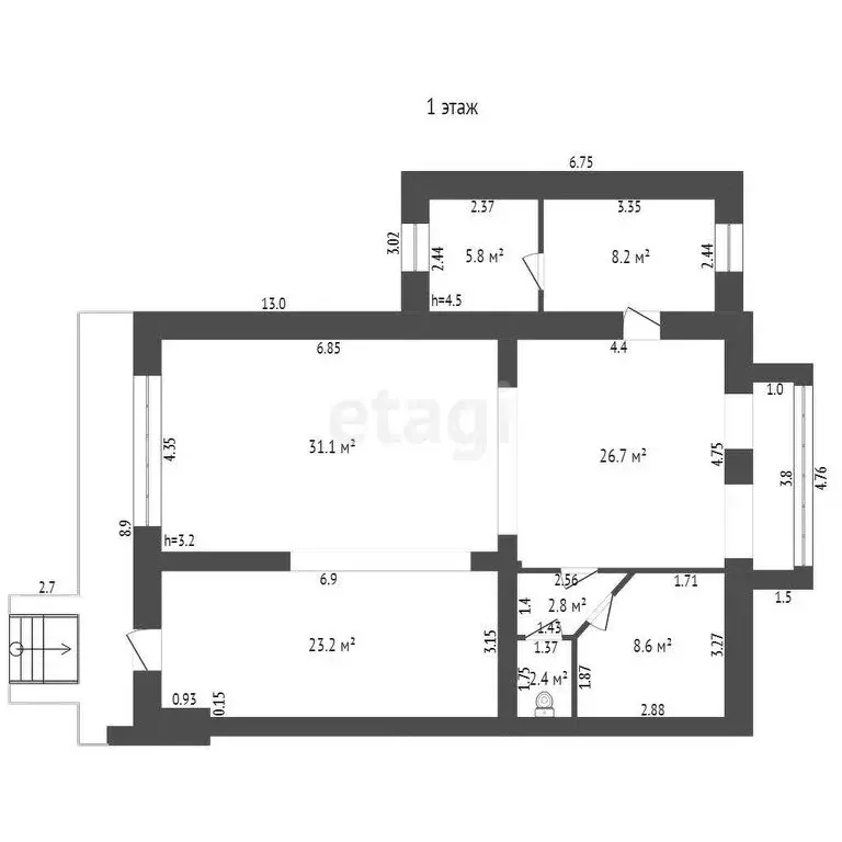 Офис (211.8 м) - Фото 1