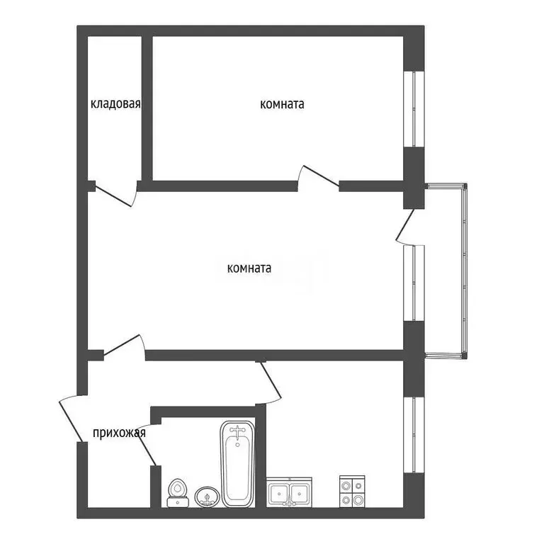 2-комнатная квартира: посёлок городского типа Запрудня, улица Ленина, ... - Фото 1