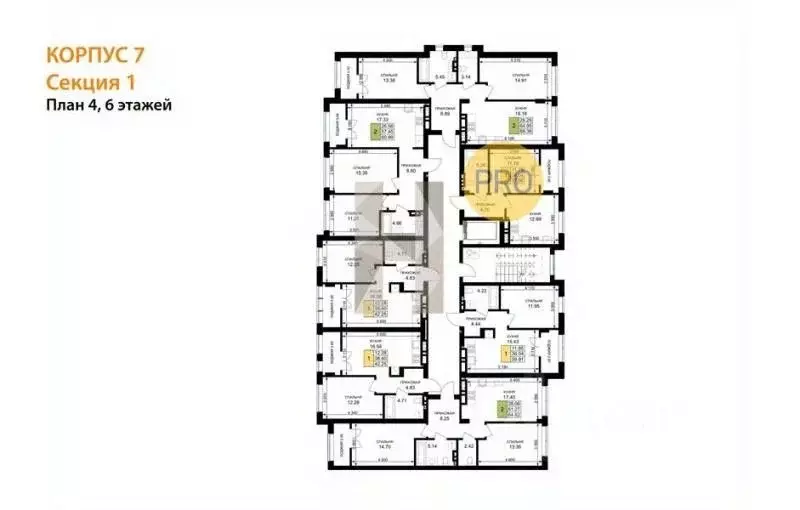 2-к кв. Калининградская область, Гурьевск Включи жилой комплекс (63.05 ... - Фото 2