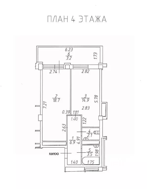 2-к кв. Татарстан, Набережные Челны ул. Раскольникова, 5Г (46.1 м) - Фото 2