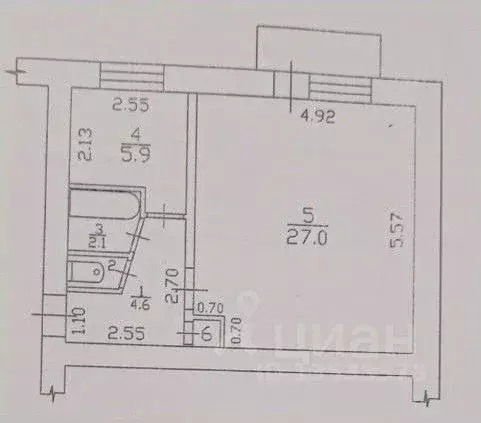 1-к кв. Волгоградская область, Суровикино 2-й мкр, 3 (41.0 м) - Фото 2
