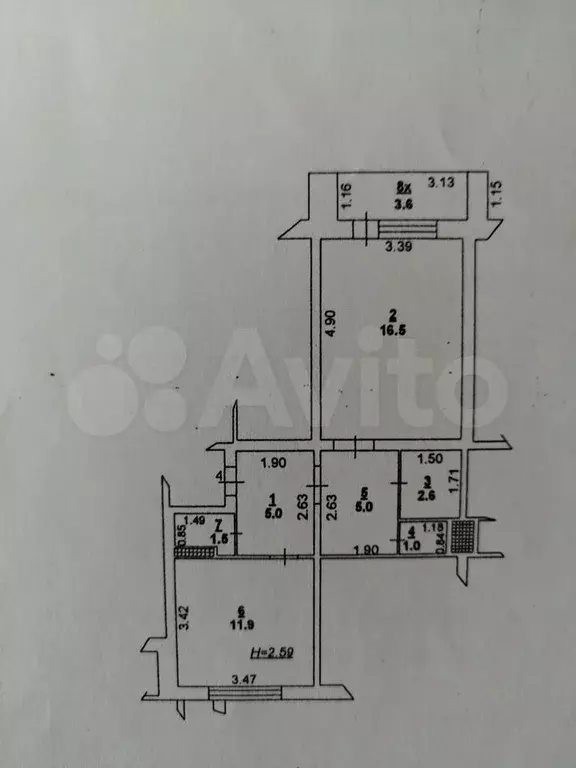 1-к. квартира, 45,3 м, 1/10 эт. - Фото 0