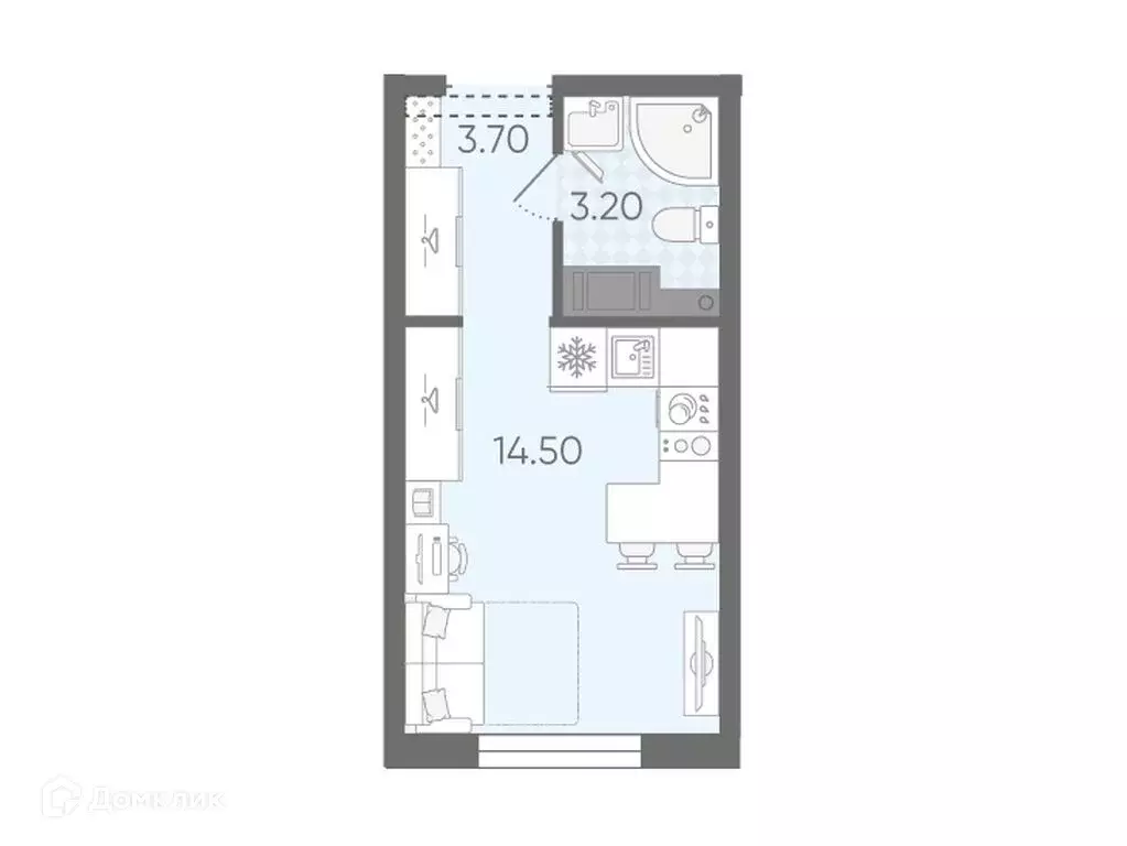 Продаётся квартира-студия, 21.4 м - Фото 0