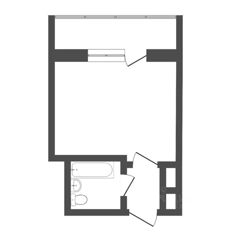 1-к кв. Тюменская область, Тюмень ул. Мельникайте, 115 (17.9 м) - Фото 0