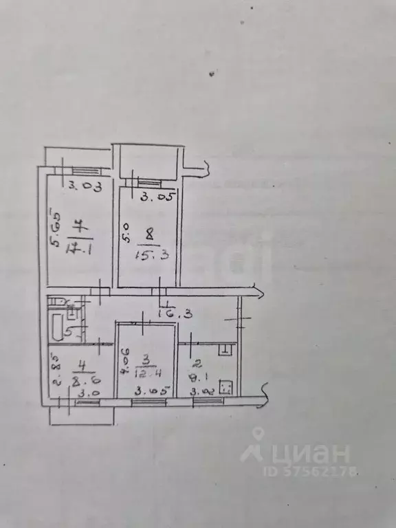 4-к кв. Дагестан, Махачкала просп. Петра 1, 123 (82.4 м) - Фото 0