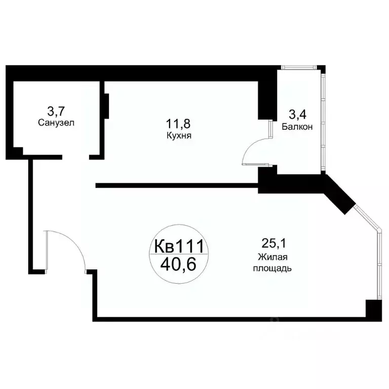 1-к кв. Московская область, Рузский муниципальный округ, Тучково пгт ... - Фото 1