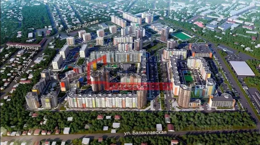 3-к кв. Крым, Симферополь ул. Батурина, 115 (77.3 м) - Фото 1