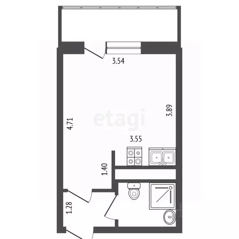 Студия Ленинградская область, Мурино Всеволожский район, ул. Шувалова, ... - Фото 1