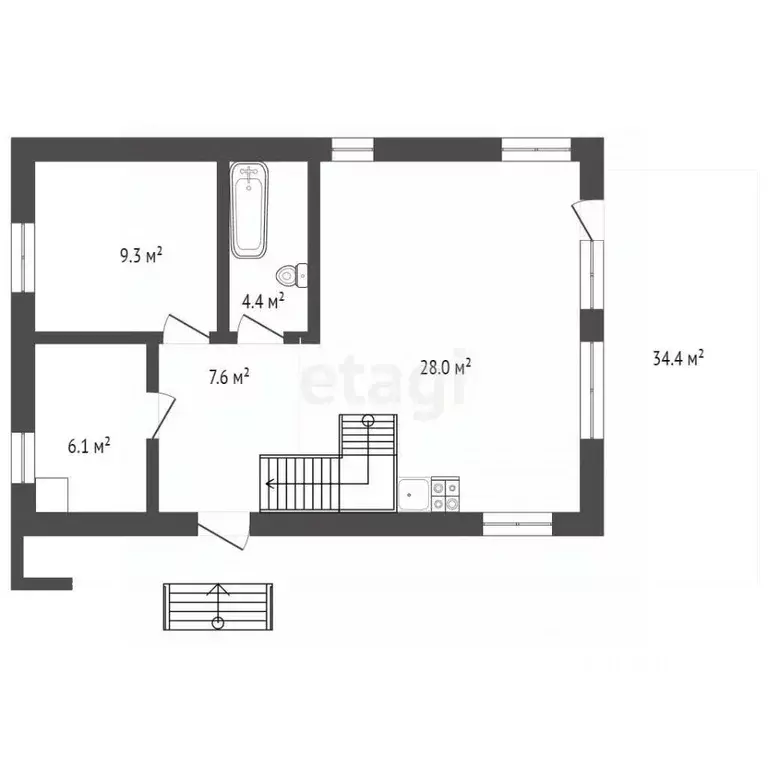 Дом в Томская область, Томский район, с. Корнилово, Красная горка мкр ... - Фото 1