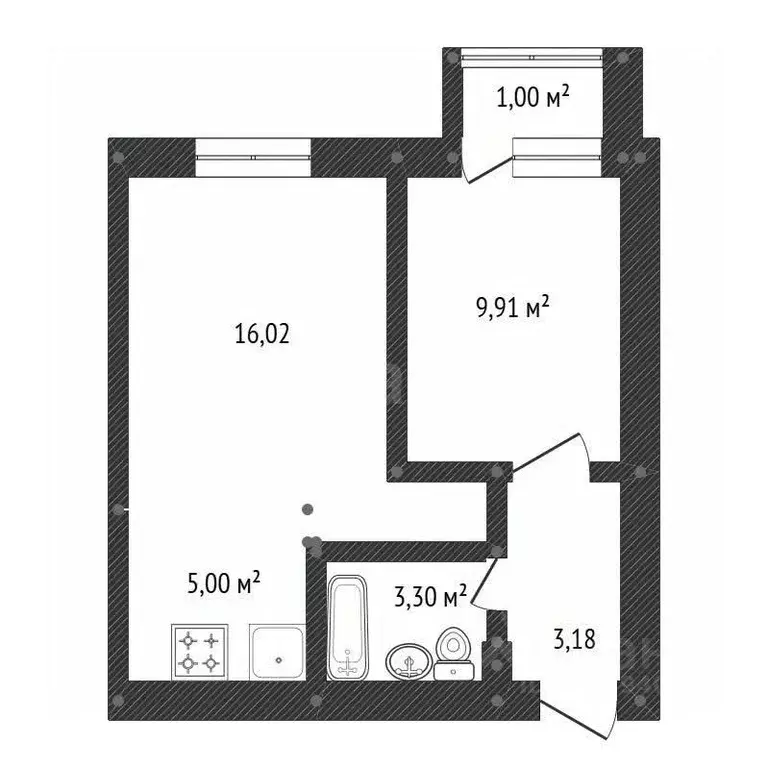 1-к кв. Башкортостан, Уфа ул. Асхата Мирзагитова, 10/1 (39.2 м) - Фото 1