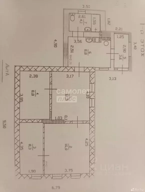 Дом в Краснодарский край, Приморско-Ахтарск Первомайская ул. (63 м) - Фото 2