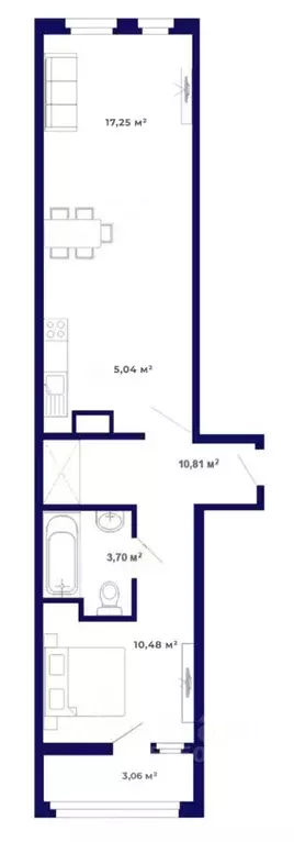 2-к кв. Иркутская область, Иркутский муниципальный округ, Маркова рп, ... - Фото 1