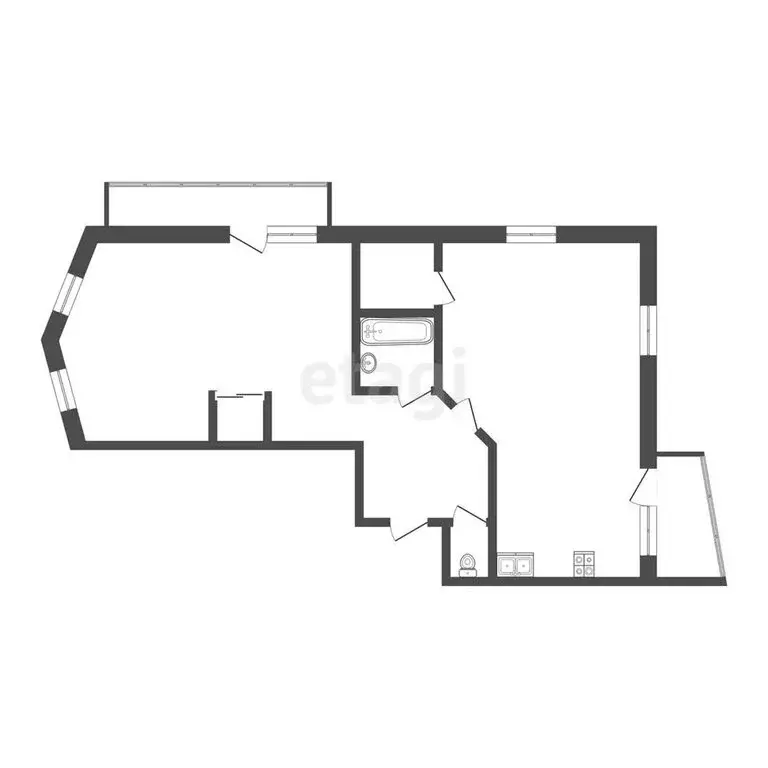 2-комнатная квартира: Пермь, улица Ивана Франко, 44 (119.8 м) - Фото 0