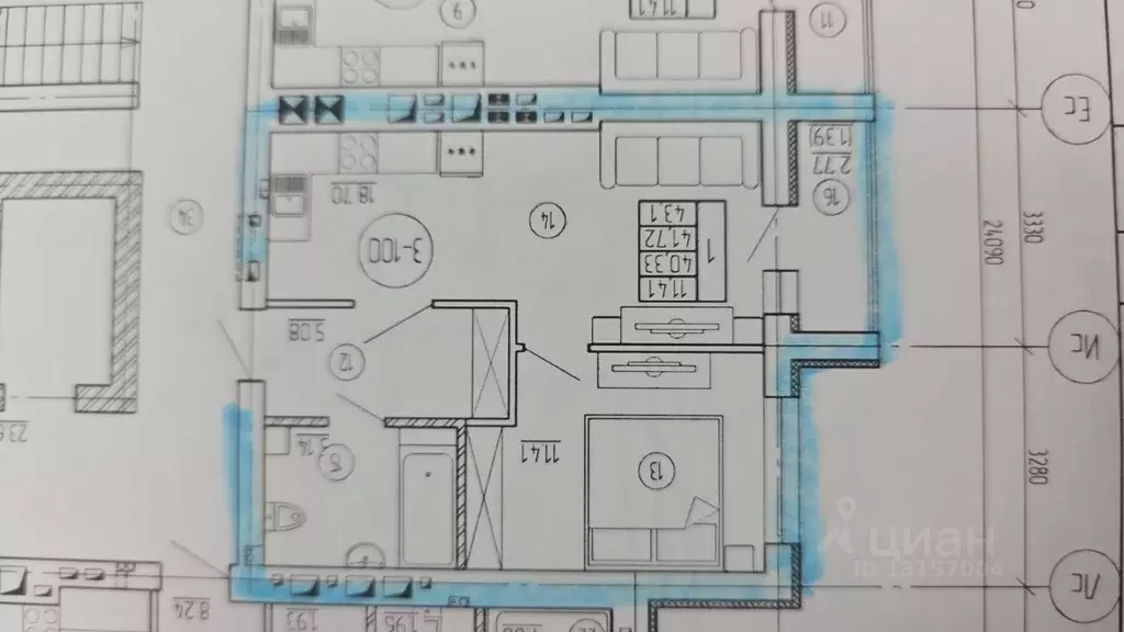 1-к кв. Калининградская область, Калининград Артиллерийская ул. (45.0 ... - Фото 2