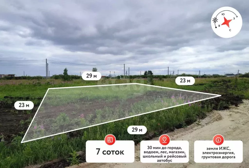 Участок в Тюменская область, Тюменский район, д. Елань  (7.0 сот.) - Фото 0