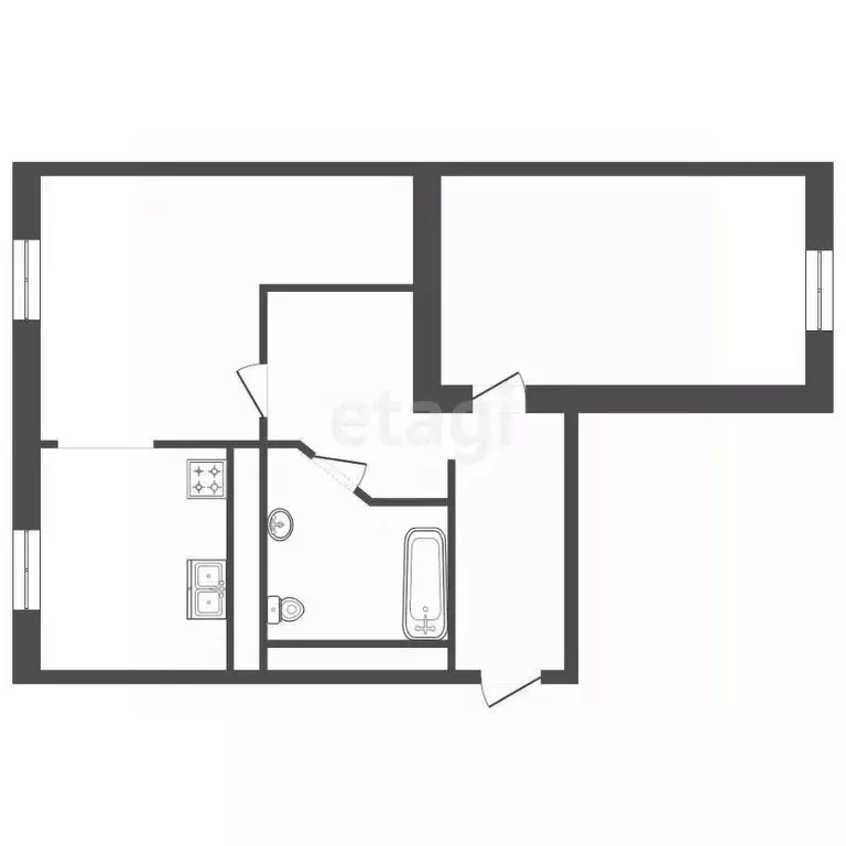 2-к кв. Санкт-Петербург Бумажная ул., 22к2 (69.7 м) - Фото 2