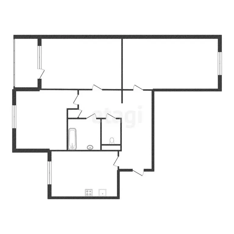 3-комнатная квартира: Белгород, улица Лермонтова, 49А (85 м) - Фото 1