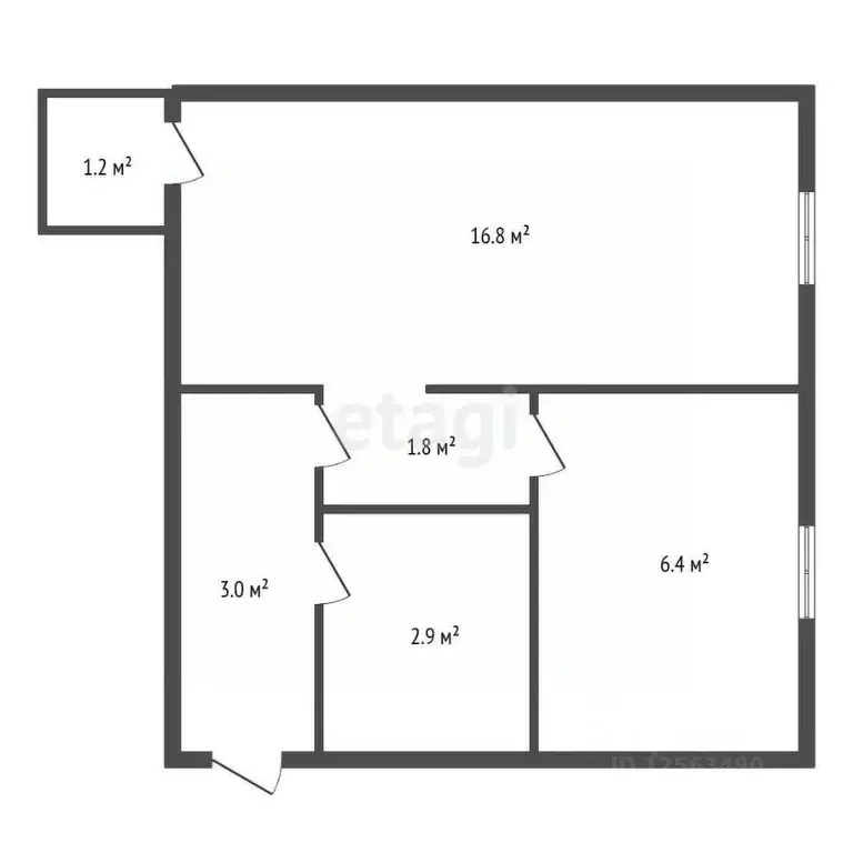 1-к кв. Воронежская область, Воронеж ул. 9 Января, 51 (32.1 м) - Фото 2