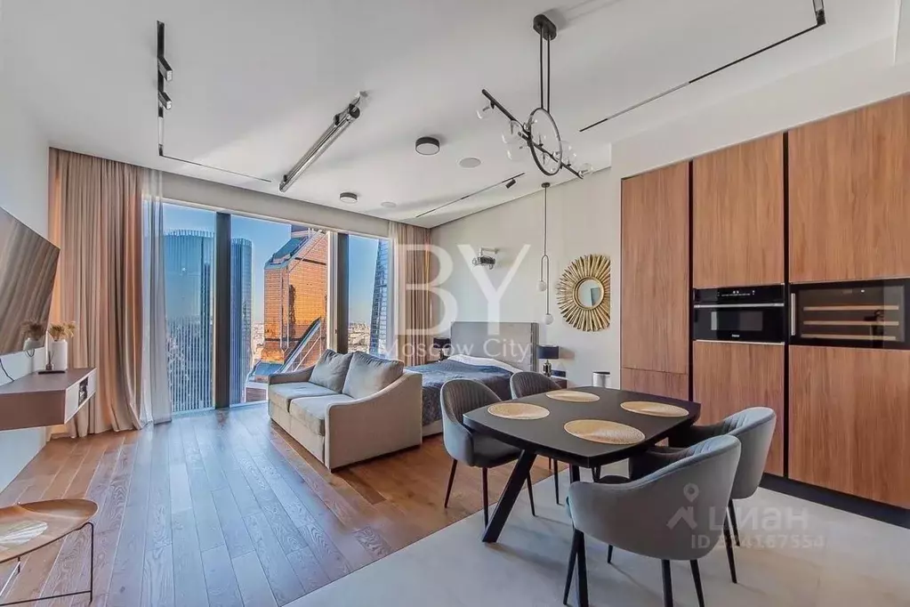 Студия Москва 1-й Красногвардейский проезд, 22с1 (51.0 м) - Фото 1