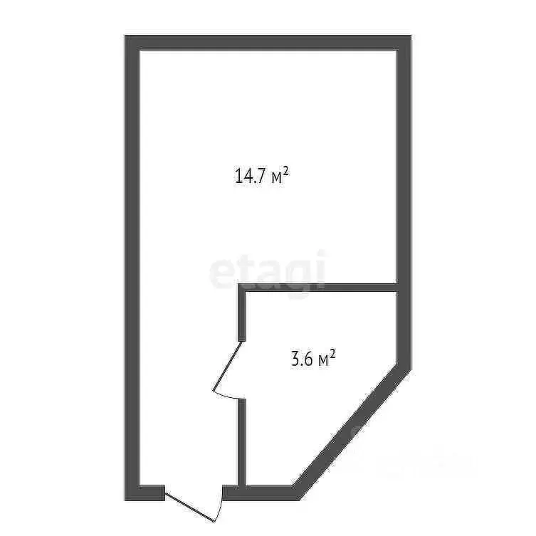 Студия Красноярский край, Красноярск ул. Вильского, 16 (18.3 м) - Фото 2