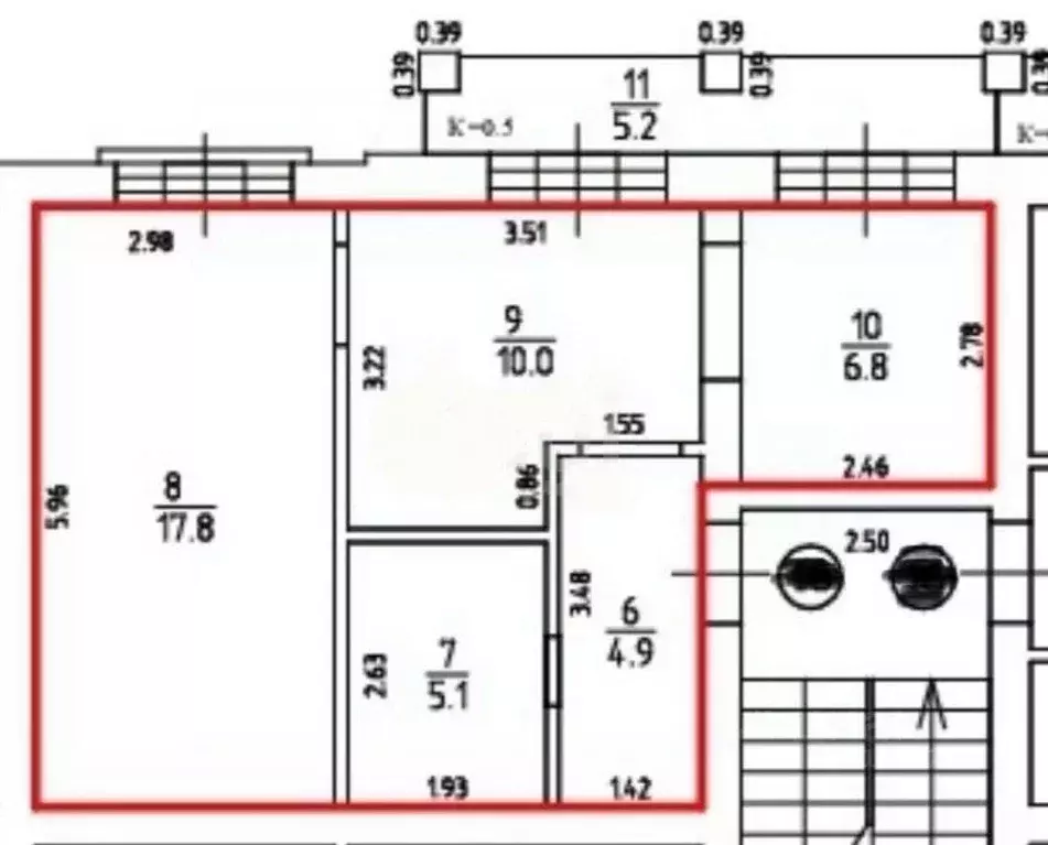 2-к кв. Калининградская область, Калининград Дачная ул., 8 (44.6 м) - Фото 2