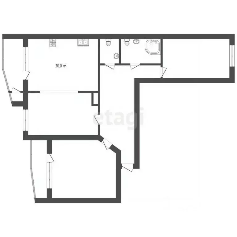 3-к кв. Ханты-Мансийский АО, Сургут Университетская ул., 9 (105.4 м) - Фото 1