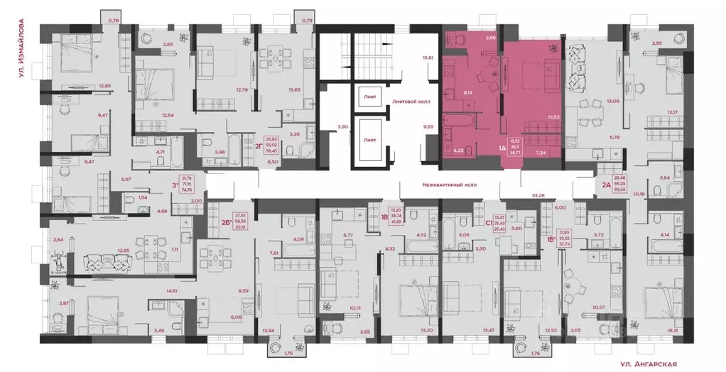1-к кв. Пензенская область, Пенза Форт жилой комплекс (38.77 м) - Фото 2
