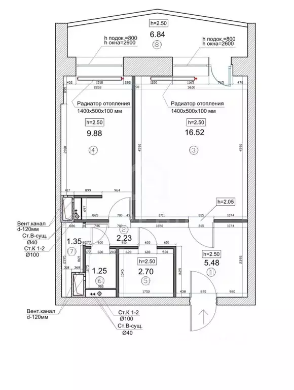 1-к кв. Санкт-Петербург Сиреневый бул., 16К3 (40.0 м) - Фото 2