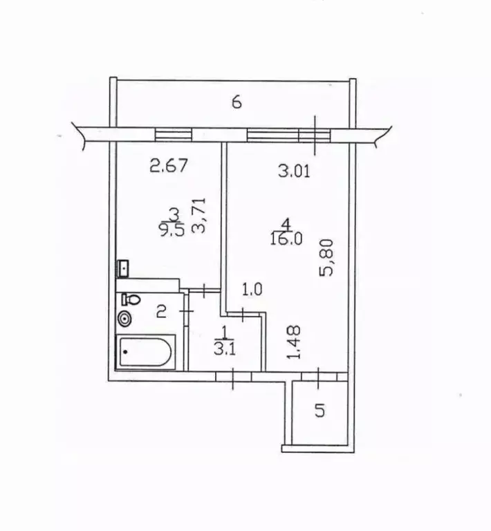 1-к кв. Татарстан, Набережные Челны пос. ГЭС, наб. Комсомольская, 44 ... - Фото 2
