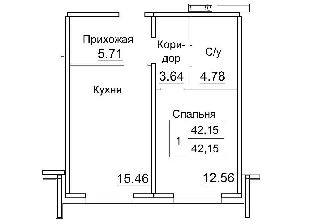1-комнатная квартира: Новосибирский район, рабочий посёлок Краснообск, ... - Фото 0