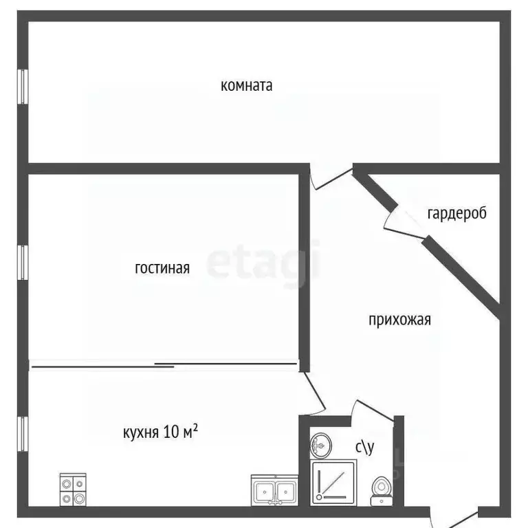 2-к кв. Ленинградская область, Приозерский район, Петровское с/пос, ... - Фото 2