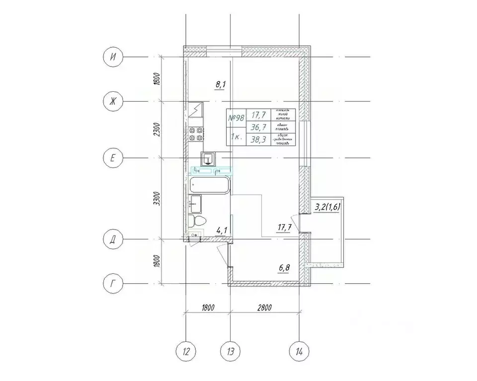 1-к кв. Приморский край, Большой Камень ул. Ленина, 14 (38.3 м) - Фото 1