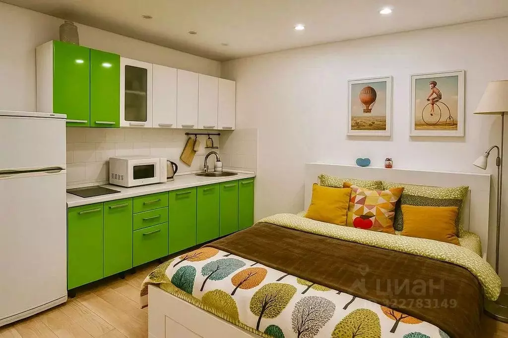 Студия Московская область, Домодедово Южный мкр, ул. Курыжова, 32 ... - Фото 2