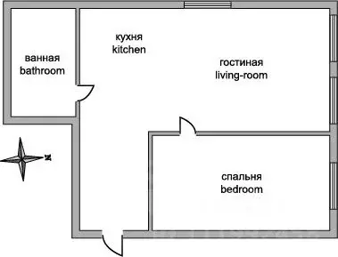 2-к кв. Москва Тверская ул., 8К2 (55.0 м) - Фото 1