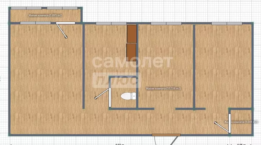 3-к кв. Приморский край, Находка ул. Арсеньева, 16 (54.6 м) - Фото 2